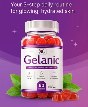 Gelanic skin hydration and radiance gummies